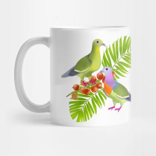 Pink-necked green pigeons Mug